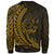 Cook Islands Sweatshirt - Wings Style Gold Color - Polynesian Pride