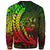 Cook Islands Custom Personalised Sweatshirt - Wings Style Reggae Color - Polynesian Pride