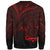 Cook Islands Sweatshirt - Cross Style Red Color - Polynesian Pride