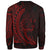 Cook Islands Sweatshirt - Wings Style Red Color - Polynesian Pride