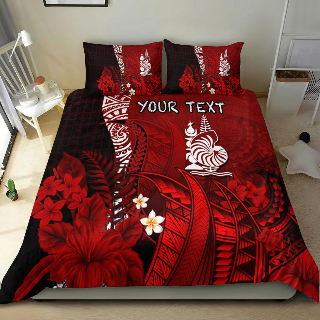 (Custom Personalised) New Caledonia Bedding Set Nautilus Red Polynesian Hibiscus LT13 Red - Polynesian Pride