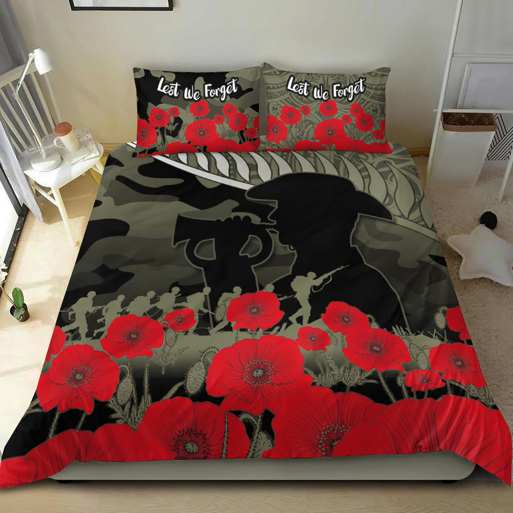 New Zealand ANZAC 2022 Bedding Set Maori Camouflage LT14 Art - Polynesian Pride