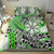 Hawaii Bedding Set Tribal Plumeria With Polynesian Turtle Ver.01 LT14 Green - Polynesian Pride