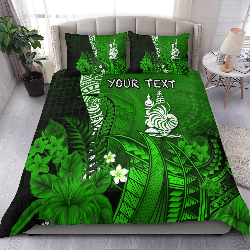 (Custom Personalised) New Caledonia Bedding Set Nautilus Green Polynesian Hibiscus LT13 Green - Polynesian Pride