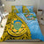 (Custom Personalised) Tuvalu 1978 Bedding Set Happy 44th Independence Anniversary Polynesian Pattern LT14 Yellow - Polynesian Pride