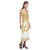 Polynesian V - Neck Open Fork Long Dress - Yellow Hibiscus - Polynesian Pride