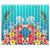 Three Turtle And Hibiscus Window Curtain( Two Piece) Blue One Size 50"x84"(Two Piece) Blue - Polynesian Pride