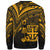 Fiji Sweatshirt - Cross Style Gold Color - Polynesian Pride