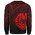 French Polynesia Sweatshirt - Cross Style Red Color - Polynesian Pride