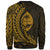 Guam Custom Personalised Sweatshirt - Wings Style Gold Color - Polynesian Pride