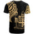 Fiji T Shirt Fijian Tatau Gold Patterns - Polynesian Pride