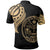 Marshall Custom Polo Shirt Marshall Tatau Gold Patterns - Polynesian Pride