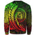 Hawaii Custom Personalised Sweatshirt - Wings Style Reggae Color - Polynesian Pride