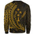 Kosrae Custom Personalised Sweatshirt - Wings Style Gold Color - Polynesian Pride