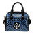 Kosrae Shoulder Handbag - Kosrae Flag In Polynesian Tattoo Style (Blue) - Polynesian Pride