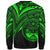 Marshall Islands Sweatshirt - Cross Style Green Color - Polynesian Pride