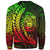 Nauru Custom Personalised Sweatshirt - Wings Style Reggae Color - Polynesian Pride