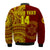 (Custom Text And Number) Tonga High School Bomber Jacket Class Of Year Tongan Ngatu Pattern LT14 - Polynesian Pride