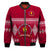 (Custom Text and Number) Beulah College Bomber Jacket Ngatu Pattern Tonga LT13 - Polynesian Pride