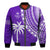 Fiji Rugby Sevens Bomber Jacket Fijian 7s Tapa Polynesian Purple LT13 Unisex Purple - Polynesian Pride