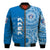 (Custom Text And Number) Apifoou Tonga College Bomber Jacket Class Of Year Tongan Ngatu Pattern LT14 - Polynesian Pride