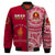 (Custom Text And Number) Beulah Tonga College Bomber Jacket Class Of Year Tongan Ngatu Pattern LT14 - Polynesian Pride