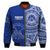 (Custom Text And Number) Tupou Tonga College Bomber Jacket Class Of Year Tongan Ngatu Pattern LT14 - Polynesian Pride