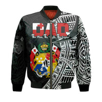 Tonga Bomber Jacket Happy Tongan Fathers Day LT13 - Polynesian Pride