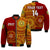 (Custom Text And Number) Tonga Vavau High School Bomber Jacket Class Of Year Tongan Ngatu Pattern LT14 Unisex Red - Polynesian Pride