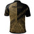 Palau Polo Shirt Gold Color Symmetry Style - Polynesian Pride