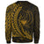 Pohnpei Sweatshirt - Wings Style Gold Color - Polynesian Pride