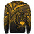 Pohnpei State Sweatshirt - Cross Style Gold Color - Polynesian Pride