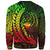 Pohnpei Custom Personalised Sweatshirt - Wings Style Reggae Color - Polynesian Pride