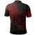 Marshall Custom Polo Shirt Marshall Tatau Red Patterns - Polynesian Pride