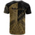 Samoa T Shirt Gold Color Symmetry Style - Polynesian Pride