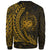 Samoa Sweatshirt - Wings Style Gold Color - Polynesian Pride