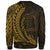 Tokelau Custom Personalised Sweatshirt - Wings Style Gold Color - Polynesian Pride