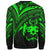 Tonga Sweatshirt - Cross Style Green Color - Polynesian Pride