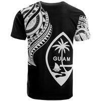 Guam T Shirt Guam Tatau White Patterns - Polynesian Pride