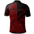 Nauru Custom Polo Shirt Red Color Symmetry Style - Polynesian Pride