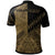 New Caledonia Custom Polo Shirt Gold Color Symmetry Style - Polynesian Pride