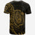 Nauru T Shirt Polynesian Pattern Style Gold Color - Polynesian Pride