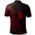 Yap Polo Shirt Polynesian Pattern Style Red Color - Polynesian Pride