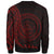 Palau Sweatshirt - Polynesian Pattern Style Red Color - Polynesian Pride