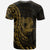 Papua New Guinea T Shirt Custom Polynesian Pattern Style Gold Color - Polynesian Pride