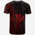 Kanaka T Shirt Custom Polynesian Pattern Style Red Color - Polynesian Pride