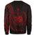 Solomon Islands Sweatshirt - Polynesian Pattern Style Red Color - Polynesian Pride