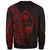 Guam Sweatshirt - Custom Personalised Polynesian Pattern Style Red Color - Polynesian Pride