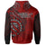 American Samoa Zip Hoodie Red Polynesian Patterns Best American Samoa Ever - Polynesian Pride