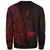 Vanuatu Sweatshirt - Custom Personalised Polynesian Pattern Style Red Color - Polynesian Pride